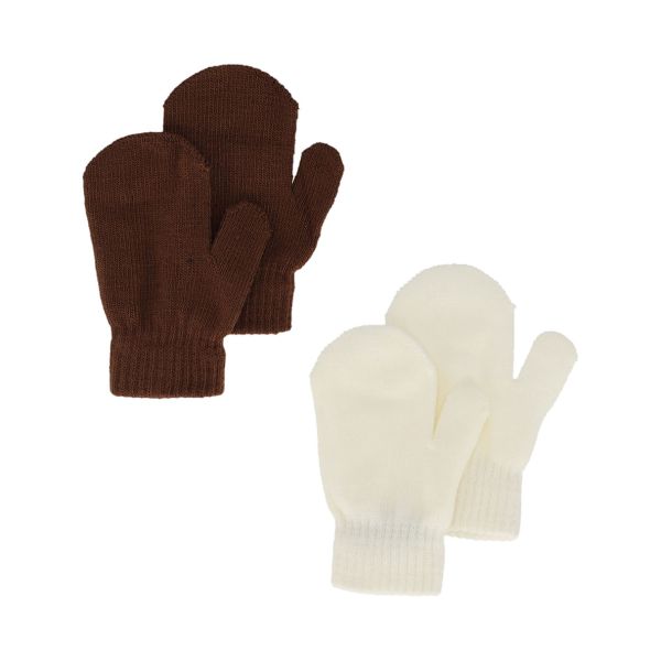 Sarlini Wanten Knit Multi Offwhite 2-Pack One size