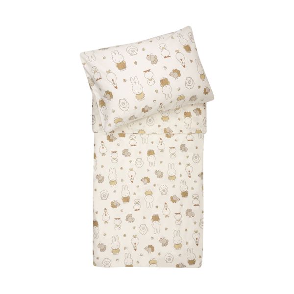 Jollein Dekbedovertrek Met Sloop - 100x140 cm - Miffy Family Farm