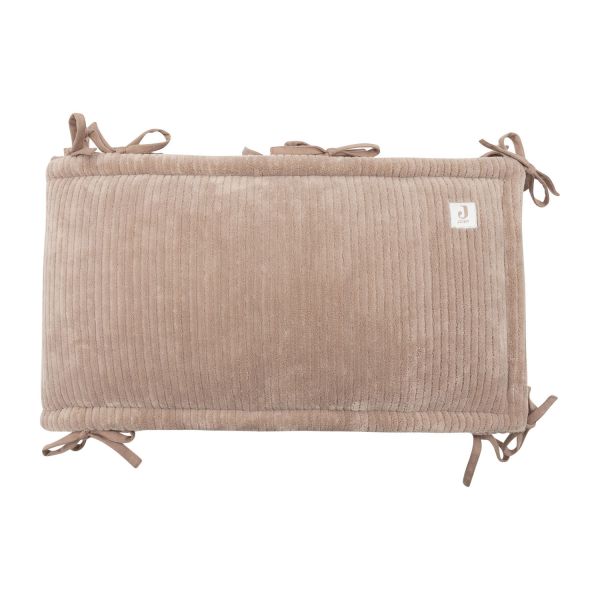 Jollein Boxbumper - Cloudy Rib - 180x30 cm - Milky Coffee