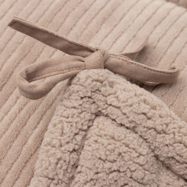 Jollein Boxbumper - Cloudy Rib - 180x30 cm - Milky Coffee