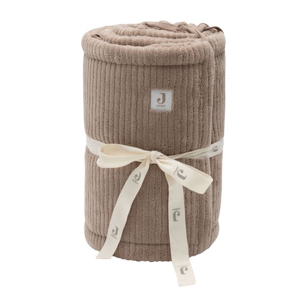 Jollein Boxbumper - Cloudy Rib - 180x30 cm - Milky Coffee