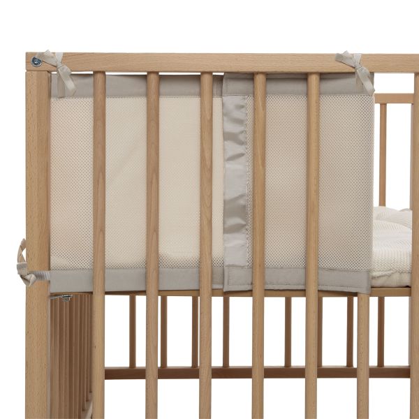 Jollein Boxbumper - Mesh - 220x30 cm - Sand