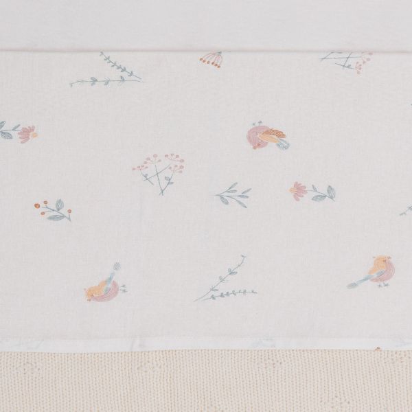 Jollein Lovely Birds Ledikantlaken - 120 x 150 cm