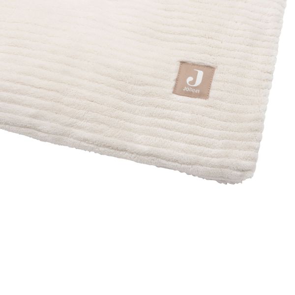 Jollein Boxkleed Box Cloudy Rib - Oatmeal - 75×95 cm