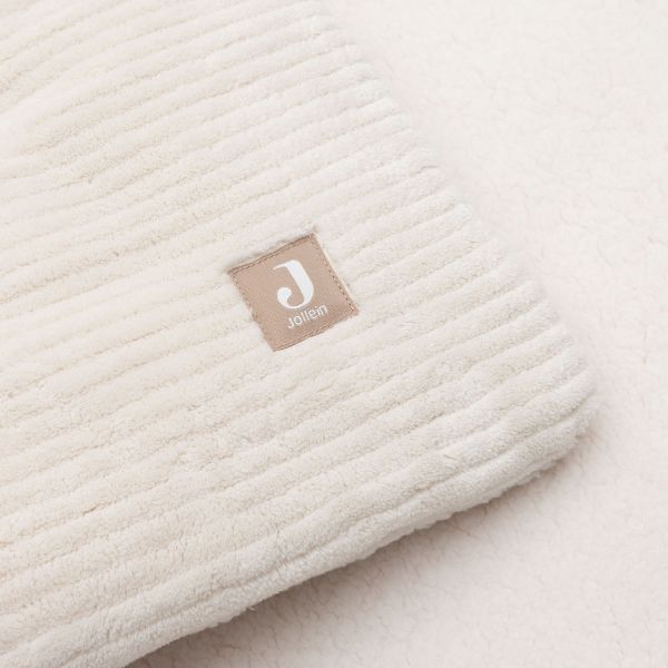 Jollein Boxkleed Box Cloudy Rib - Oatmeal - 75×95 cm