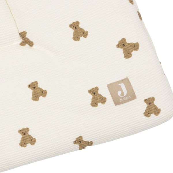 Jollein Little Waffle Boxkleed - 75 x 95 cm - Mini Teddy Bear Jollein Little Waffle Boxkleed - 75 x 95 cm - Mini Teddy Bear