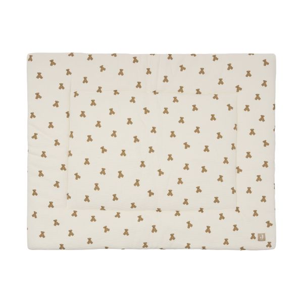 Jollein Little Waffle Boxkleed - 75 x 95 cm - Mini Teddy Bear Jollein Little Waffle Boxkleed - 75 x 95 cm - Mini Teddy Bear