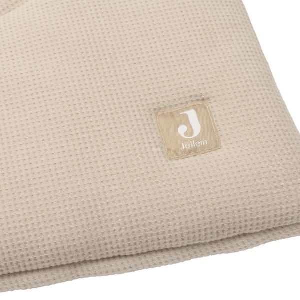 Jollein Boxkleed - Little Waffle - 75 x 95 cm - Warm Sand