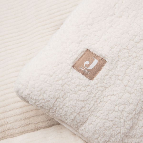 Jollein Boxkleed Box Cloudy Rib - Oatmeal - 100×100 cm