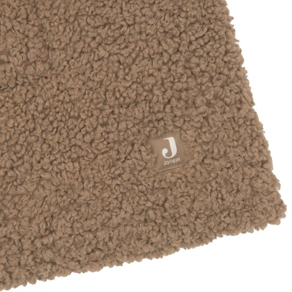 Jollein Boxkleed - Curlé - 100 x 100 cm - Dark Hazel Jollein Boxkleed - Curlé - 100 x 100 cm - Dark Hazel