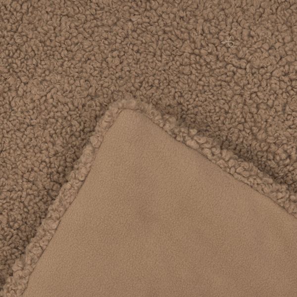 Jollein Boxkleed - Curlé - 100 x 100 cm - Dark Hazel Jollein Boxkleed - Curlé - 100 x 100 cm - Dark Hazel