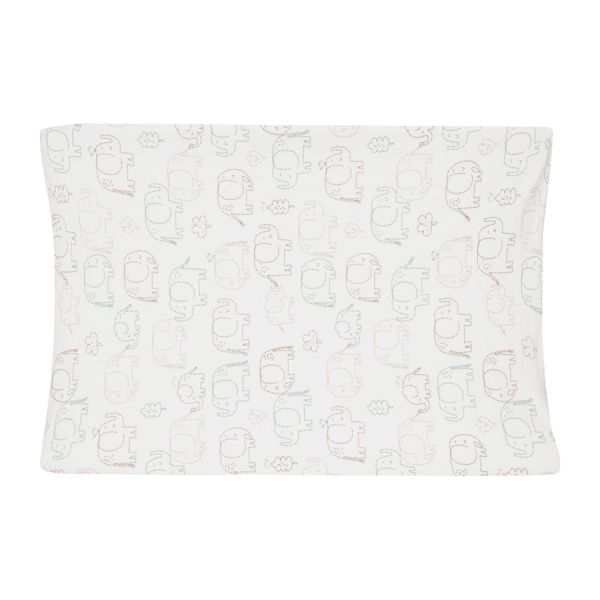 Jollein Aankleedkussenhoes - Jersey - 50 x 70 cm - Elephant Tales Jollein Aankleedkussenhoes - Jersey - 50 x 70 cm - Elephant Tales