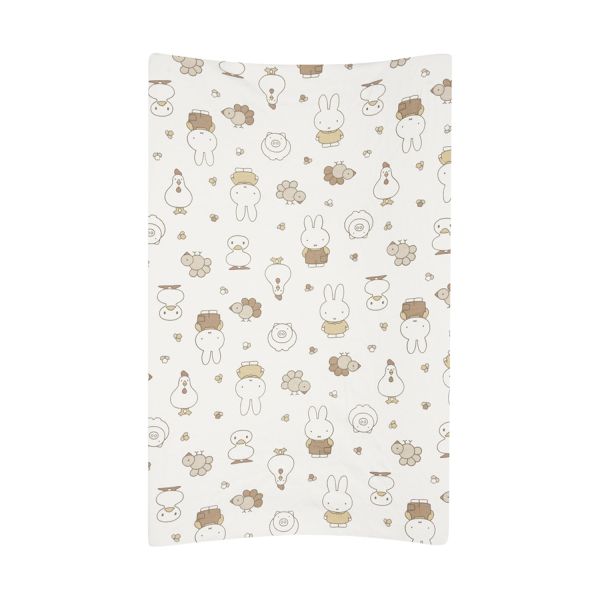 Jollein Aankleedkussenhoes - Jersey - 50 x 70 cm - Miffy Family Farm