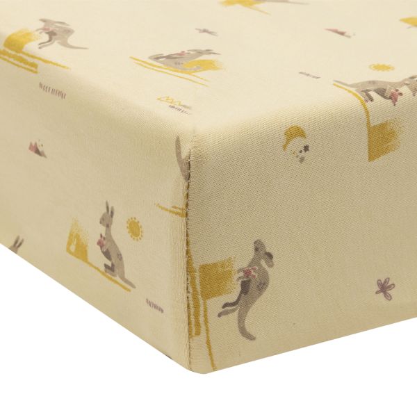 Jollein Aankleedkussenhoes - Jersey - 50 x 70 cm - Kangaroots