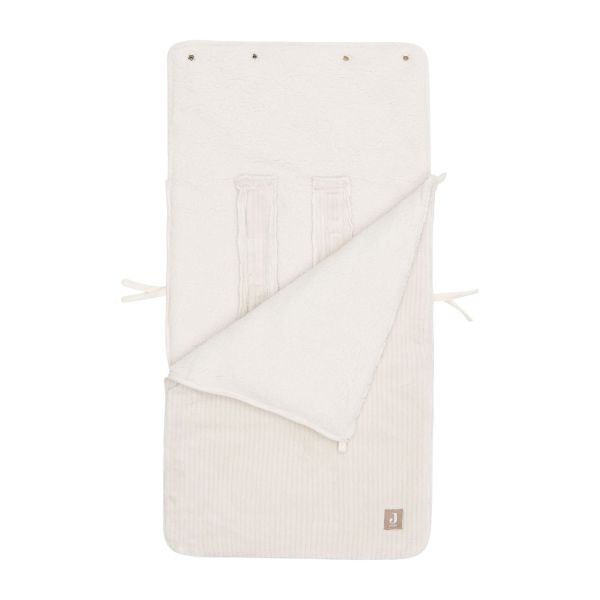 Jollein Voetenzak Groep 0+ 3/5 punts gordel - Cloudy Rib - Oatmeal