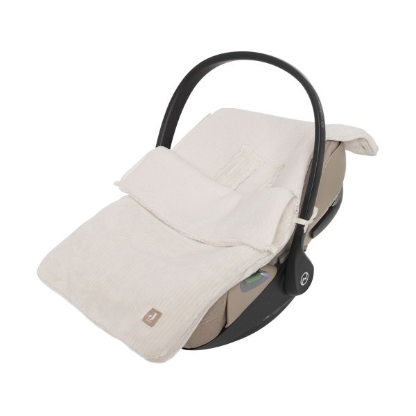 Jollein Voetenzak Groep 0+ 3/5 punts gordel - Cloudy Rib - Oatmeal