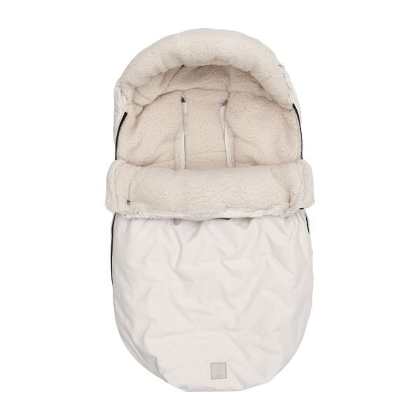 Jollein Voetenzak Groep 0+ 3/5 punts gordel - Embossed - Sand