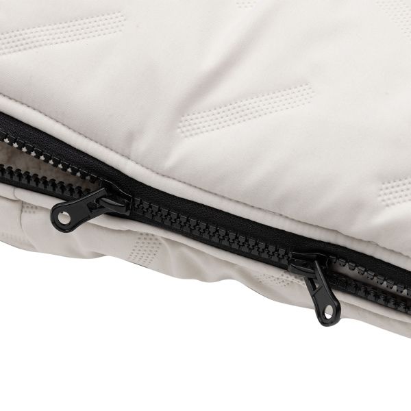 Jollein Voetenzak Groep 0+ 3/5 punts gordel - Embossed - Sand