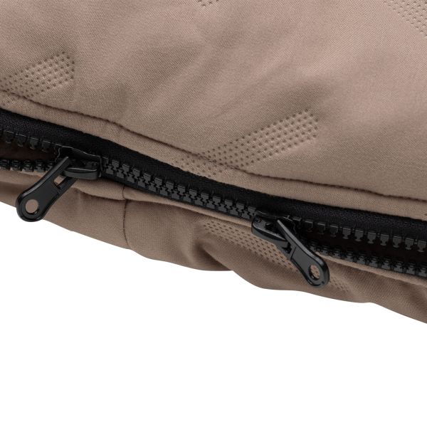 Jollein Voetenzak Groep 0+ 3/5 punts gordel - Embossed - Milky Coffee