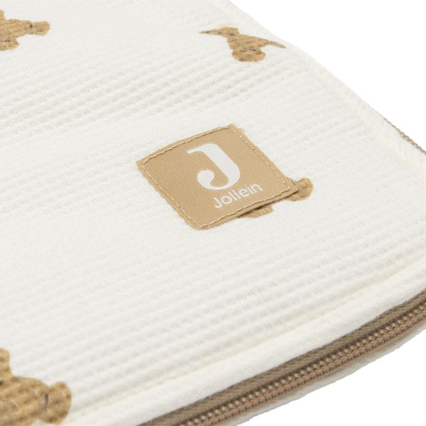 Jollein Voetenzak Mini Teddy Bear Waffle Groep 0+ - 3/5-Punts Gordel
