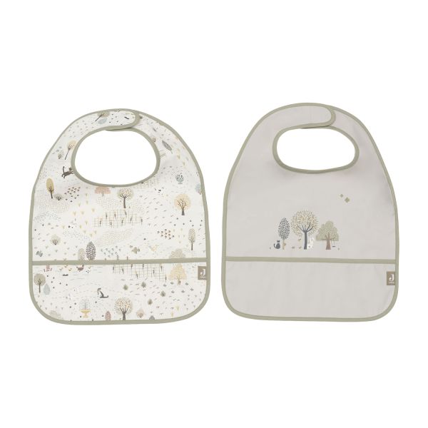 Jollein Slab Waterproof - Tiny Park - 2 Stuks Jollein Slab Waterproof - Tiny Park - 2 Stuks