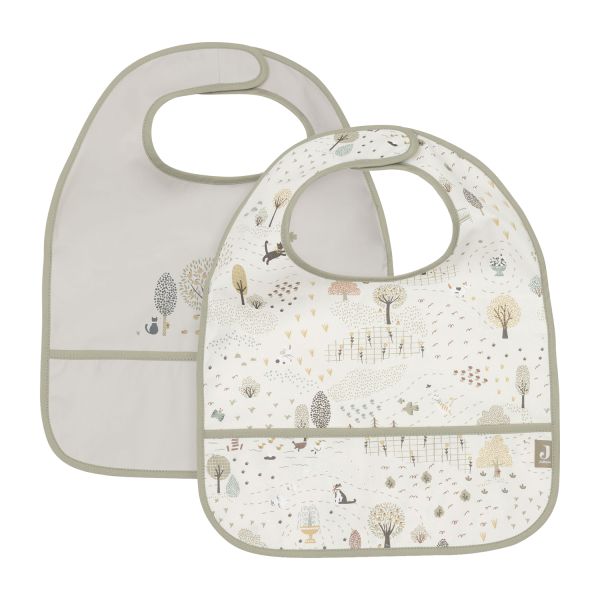 Jollein Slab Waterproof - Tiny Park - 2 Stuks Jollein Slab Waterproof - Tiny Park - 2 Stuks