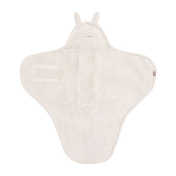 Jollein Wikkeldeken - Oatmeal - Bunny Cloudy Rib Jollein Wikkeldeken - Oatmeal - Bunny Cloudy Rib