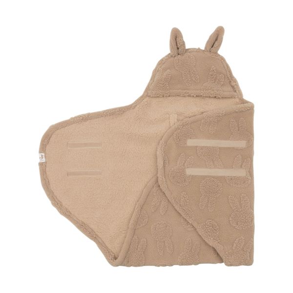 Jollein Wikkeldeken - Biscuit - Miffy Jacquard Teddy