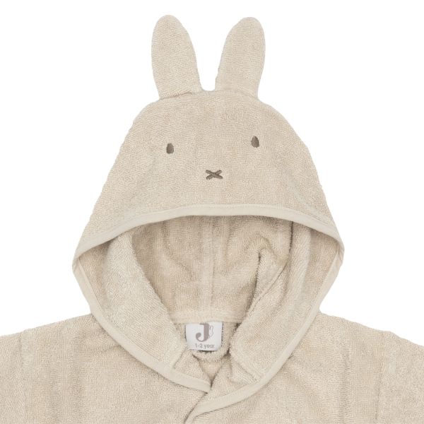 Jollein Badjas Badstof Miffy Warm Sand 1-2 jaar Jollein Badjas Badstof Miffy Warm Sand 1-2 jaar