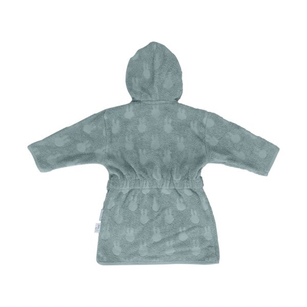 Jollein Miffy Jacquard Badjas - 3-4 Jaar - Badstof - Sea Green