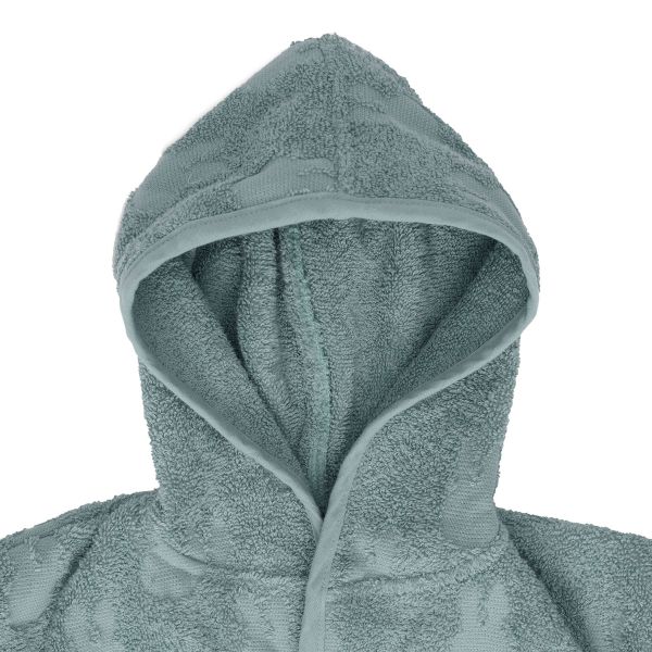 Jollein Miffy Jacquard Badjas - 3-4 Jaar - Badstof - Sea Green