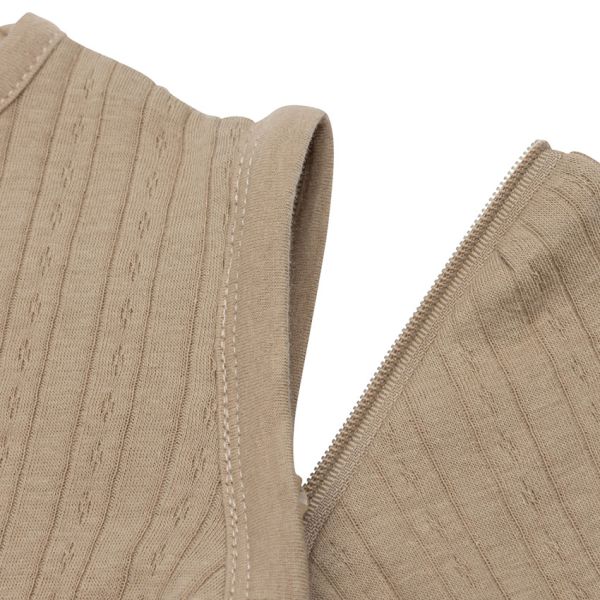 Jollein Slaapzak Zomer Met Afritsbare Mouw - 60 cm - Ajour Biscuit