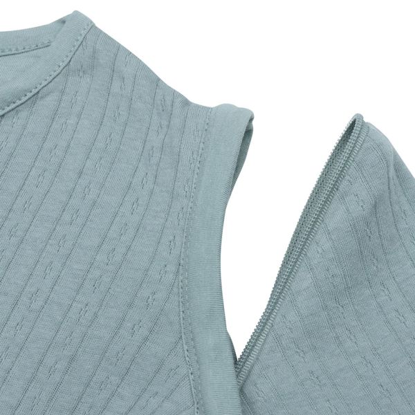 Jollein Slaapzak Zomer Met Afritsbare Mouw - 70 cm - Ajour Seagreen