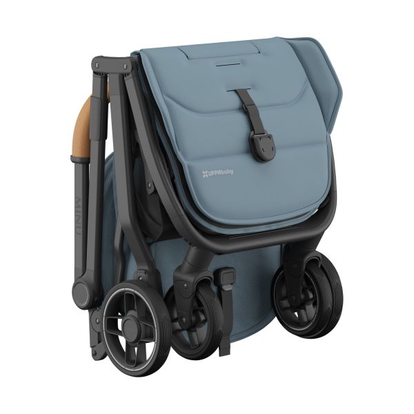 UPPAbaby MINU V3 Buggy Dillan - Stone Blue/Carbon Frame Met Zandbruin Leer UPPAbaby MINU V3 Buggy Dillan - Stone Blue/Carbon Frame Met Zandbruin Leer