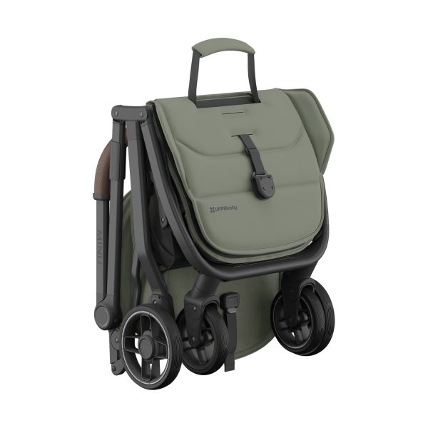 UPPAbaby Minu V3 Buggy - Evelyn Meadow Green Carbon Frame met Kastanje Bruin Leer UPPAbaby Minu V3 Buggy - Evelyn Meadow Green Carbon Frame met Kastanje Bruin Leer