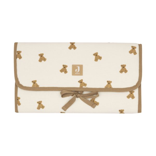 Jollein Verschoningsmat - Mini Teddy Bear Little Waffle Jollein Verschoningsmat - Mini Teddy Bear Little Waffle