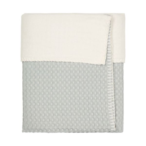 Koeka Wiegdeken Cotton Fleece Wafel Amsterdam Ocean Air 75 x 100 cm