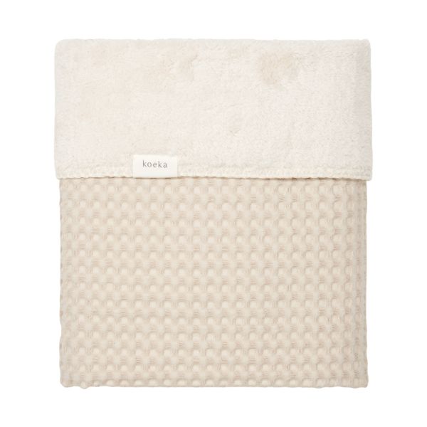 Koeka Wiegdeken Wafel/Teddy Oslo Sand/Pebble Koeka Wiegdeken Wafel/Teddy Oslo Sand/Pebble