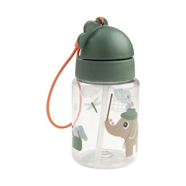 Done By Deer Drinkfles Met Rietje - Tiny Trails - Green - 280 ml Done By Deer Drinkfles Met Rietje - Tiny Trails - Green - 280 ml
