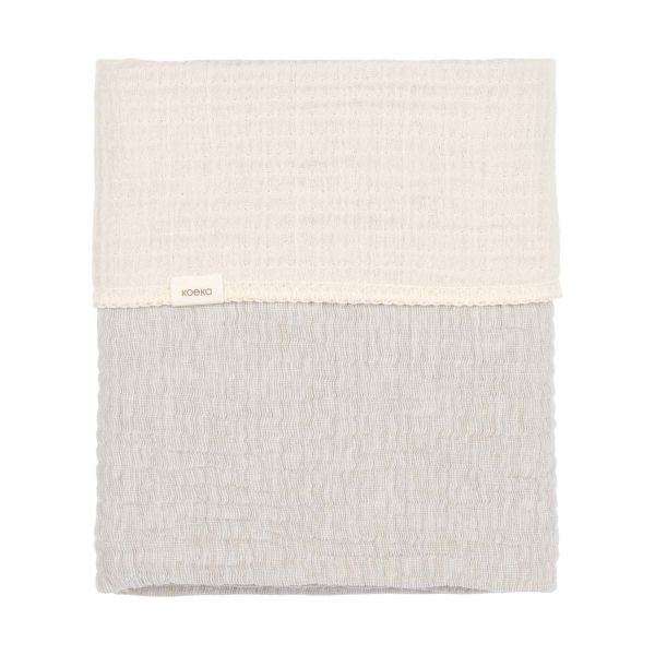 Koeka Rivoli Wiegdeken - 75 x 100 cm - Stone