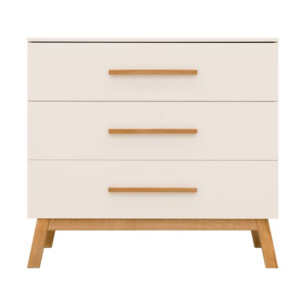 Bopita Ledikant 60 x 120 cm - Commode - 2-Deurskast - Kaleo - Dune / Rose Wood