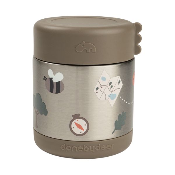 Done By Deer Thermos Voedselpot - Tiny Trails - 300 ml - Sand Done By Deer Thermos Voedselpot - Tiny Trails - 300 ml - Sand