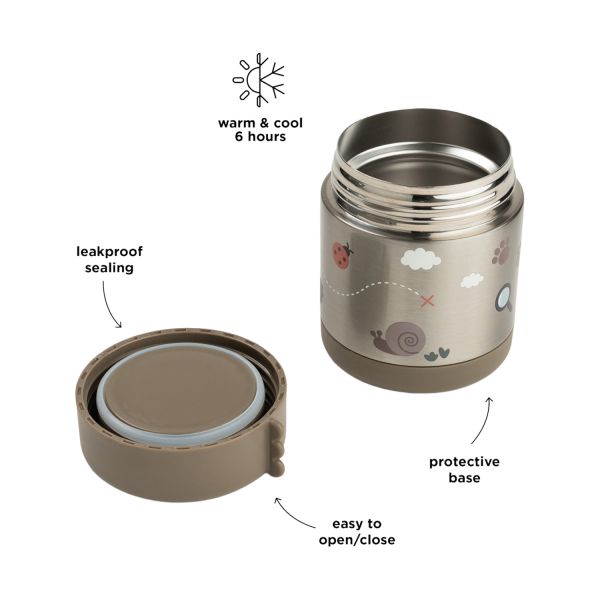 Done By Deer Thermos Voedselpot - Tiny Trails - 300 ml - Sand Done By Deer Thermos Voedselpot - Tiny Trails - 300 ml - Sand