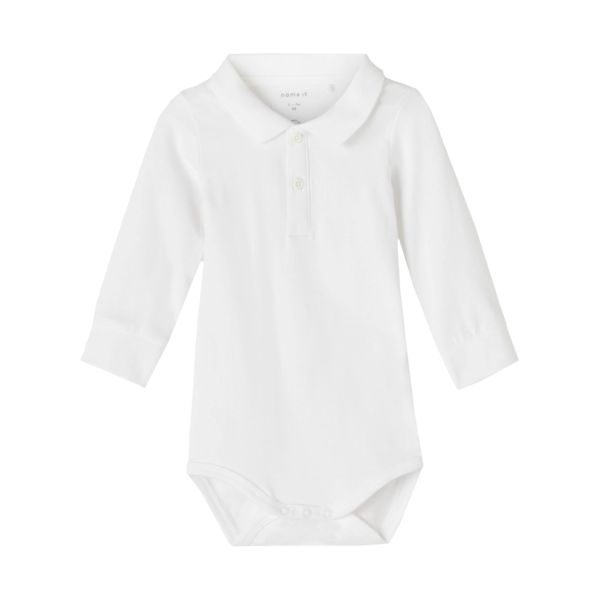 Name It Romper Polo Holger Bright White 56