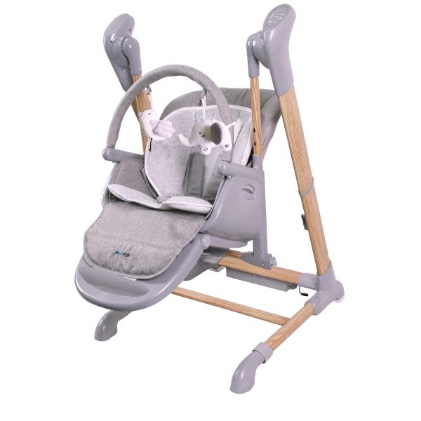 Bo Jungle B-Swinging High Chair Wood Grey