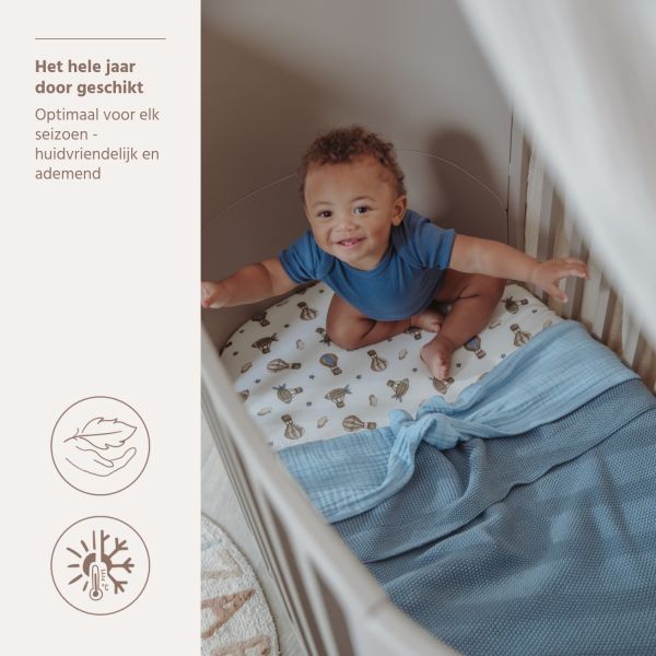 Meyco Deken Mini Relief Jeans Blue 75x100cm