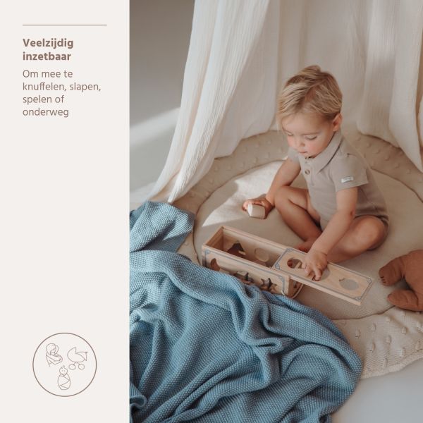 Meyco Deken Mini Relief Jeans Blue 100x150cm