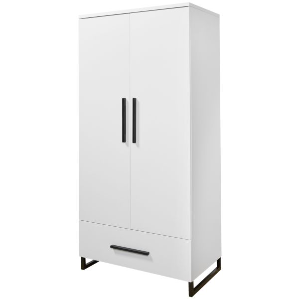 TWF Ledikant 60 x 120 - Commode XL 3 Laden/1 Deur - Hanglegkast 2 Deuren/1 Lade Torino