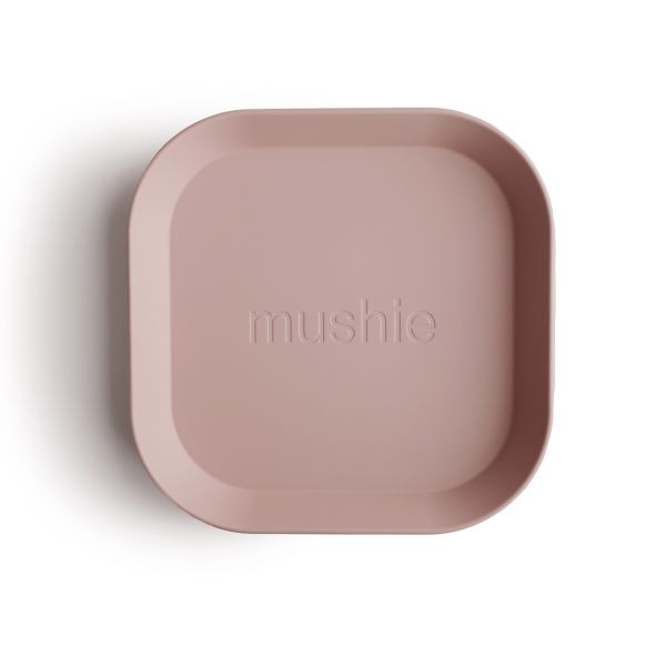 Mushie Bord Vierkant Blush (2 stuks)