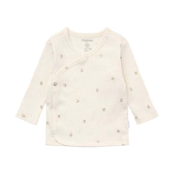 Noppies Overslagshirt Print Lange Mouw - Maat 44 - Egret Noppies Overslagshirt Print Lange Mouw - Maat 44 - Egret